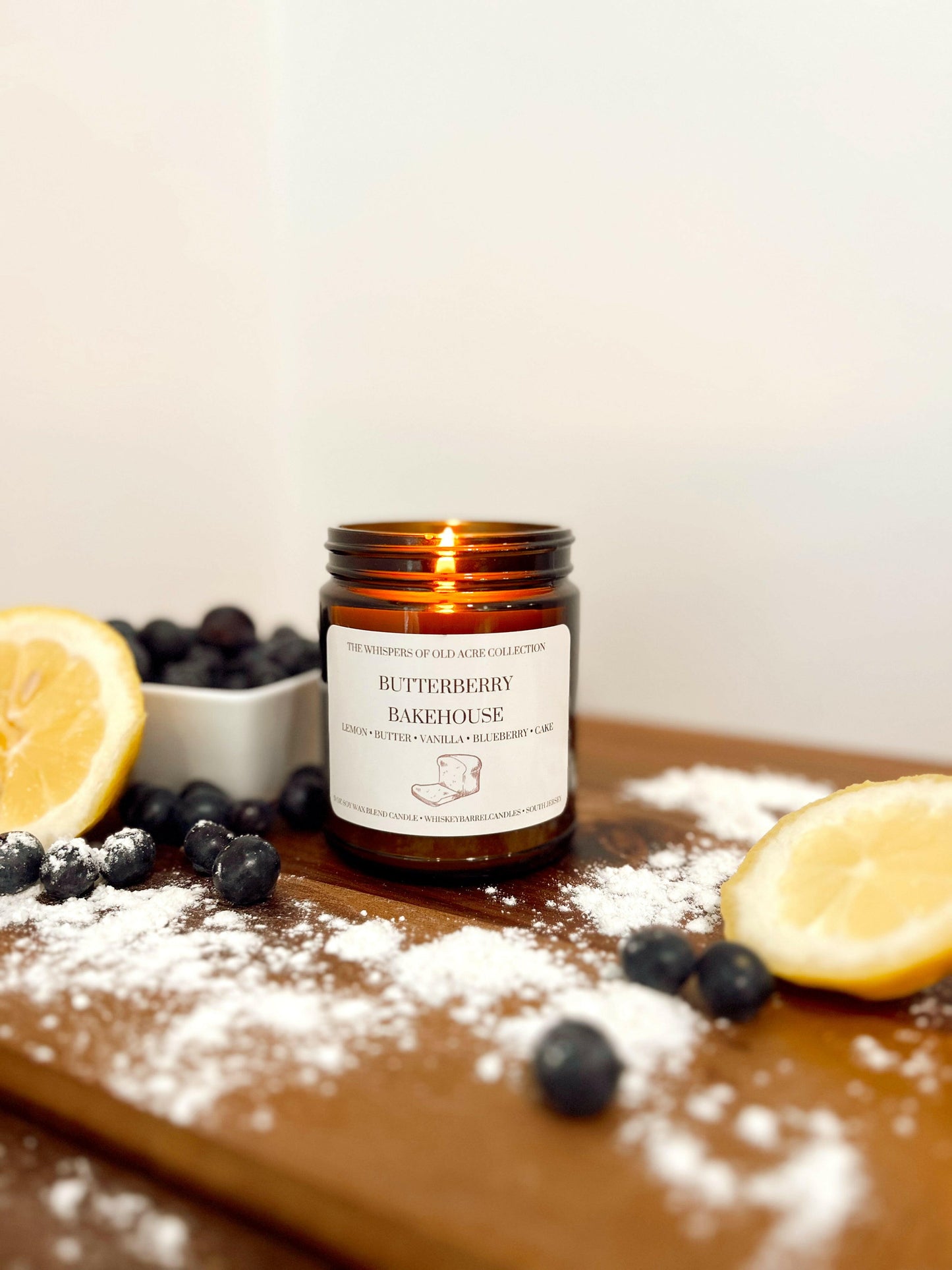 Farmhouse home decor candle